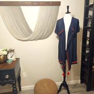 J. Crew Cardigan with Hearts Sz  L
